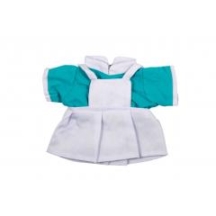 M140816 White/turquoise - Nurse dress - mbw